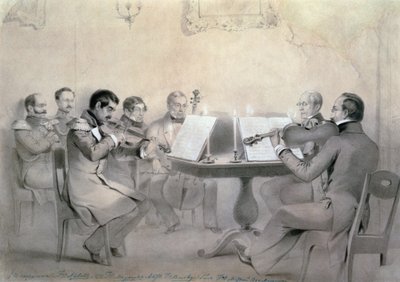 Quartetto del compositore Conte A. F. Lvov, 1840 da R. Rorbach